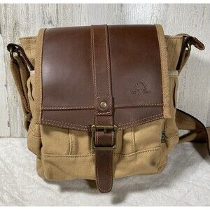 TSD Brand Turtle Ridge Messenger Bag Canvas Leather GorpCore Hiking Minimalist